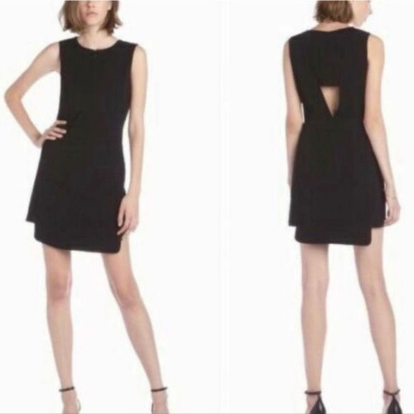 A.L.C Black Cut Out Cocktail Dress | 4 Step Hem Pockets w/ Zipper | NWT - Picture 4 of 10